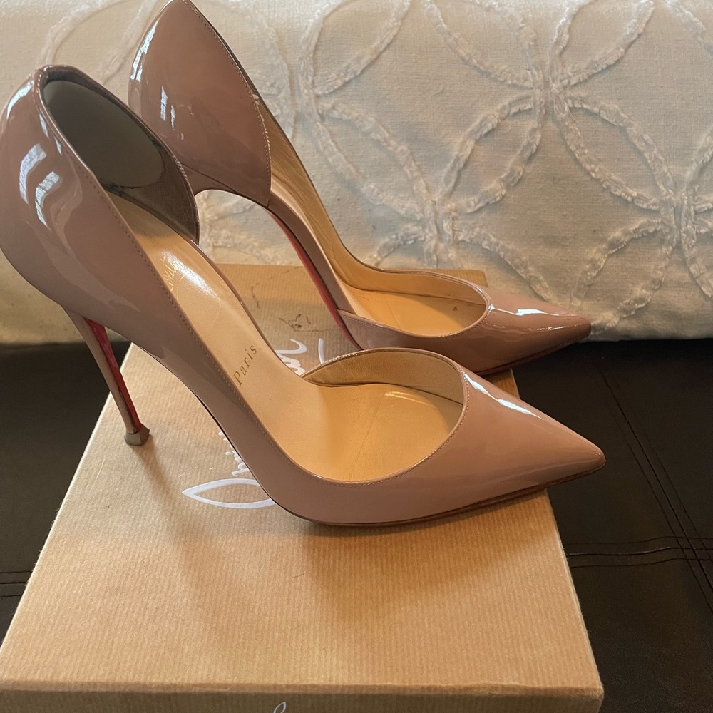 Christian Louboutin IRIZA 120 Patent Nude